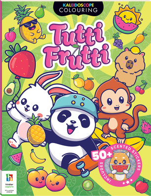 Kaleidoscope Sticker Colouring Tutti Frutti | Colouring Book with Scented Stickers | For 6 to 12 Year Kids(Paperback, Parragon)