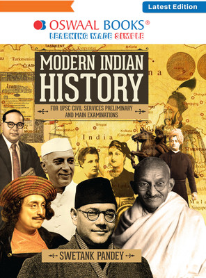 Oswaal Modern Indian History for Upsc Civil Services Preliminary and M(English, Paperback, unknown)