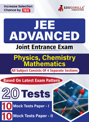 JEE Advanced  - 2025 - TestPrap Book [English Edition]| Joint Entrance Examination | 20 Practice Mock Tests (Paper I & II)(Paperback, EduGorilla Prep Experts)