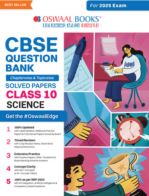 Oswaal CBSE Question Bank Class 10 Science, Chapterwise and Topicwise Solved Papers For Board Exams 2025(English, Paperback, Oswaal Editorial Board)