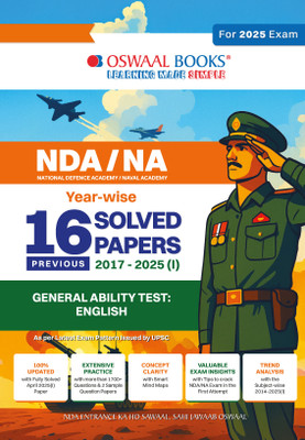Oswaal Nda-Na (National Defence Academy/Naval Academy) 16 Previous Sol(English, Paperback, unknown)