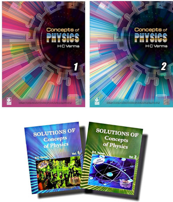 Concept Of Physics By H.C Verma Vol - I And II , With Solutions Of Both Volumes - Set Of 4 Books(Paperback, HC VERMA)