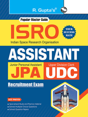 ISRO: Assistant, Jr. Personal Assistant and Upper Division Clerk Recruitment Exam Guide(English, Paperback, RPH Editorial Board)