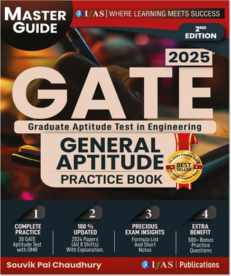 GATE General Aptitude 2026  - Master Guide Book | Includes Theory, 500+ Practice Questions, 20 Model Test Papers & Updated GATE PYQ 2024 | Best Book for GATE Aptitude and Reasoning in India | IFAS Publications(Paperback, IFAS Publications)