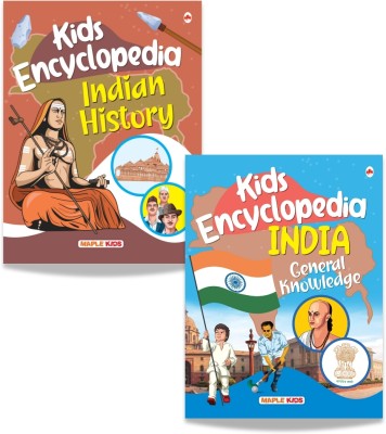 Kids Encyclopedia (Illustrated) - Indian History and India General Knowledge (Set of 2 Books) - General Knowledge - Knowledge Book for Kids - Age 6+(Paperback, Maple Press)