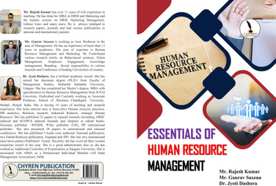 ESSENTIALS OF HUMAN RESOURCE MANAGEMENT  - B5 Size(Paperback, Mr. Rajesh Kumar, Mr. Gaurav Saxena, Dr. Jyoti Dashora)