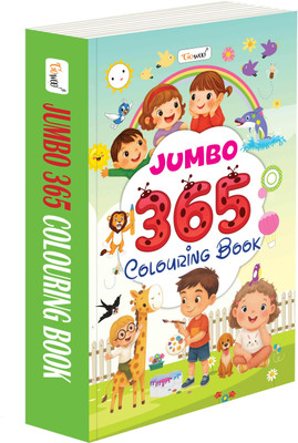 JUMBO - 365 Colouring Book :- toddler colouring book, interactive book for early learners, kids doodle colouring, Educational book for children(Paperback, GOWOO)