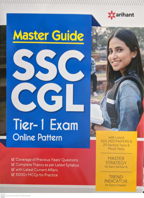 Master Guide SSC CGL Combined Graduate Level Pre Exam Tier 1 2022(1ST, ARIHANT PUBLICATION INDIA LTD)