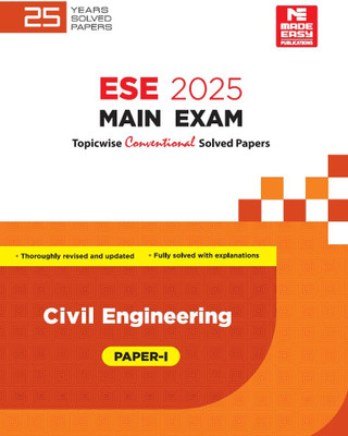 ESE Main 2025 Solved Papers : Civil Engineering Paper I(English, Hardcover, unknown)