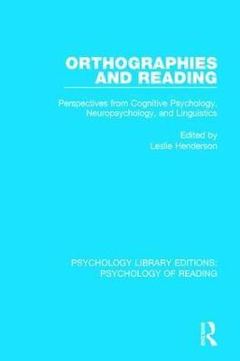 Orthographies and Reading(English, Hardcover, unknown)