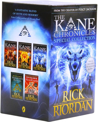 Percy Jackson and the Kane Chronicles: Special Collection 5 Books Boxset (The Kane Chronicles Trilogy, Demigods and Magicians, Magician's Manual)(English, Paperback, Riordan Rick) Percy Jackson and the Kane Chronicles: Special Collection 5 Books Boxset (The Kane Chronicles Trilogy, Demigods and Magicians, Magician's Manual)(English, Paperback, Riordan Rick)