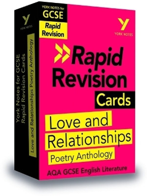 York Notes RAPID AQA GCSE (Revision Cards) Love and Relationships Poetry Anthology - for 2025, 2026 exams(English, Cards, Toop Lucy)