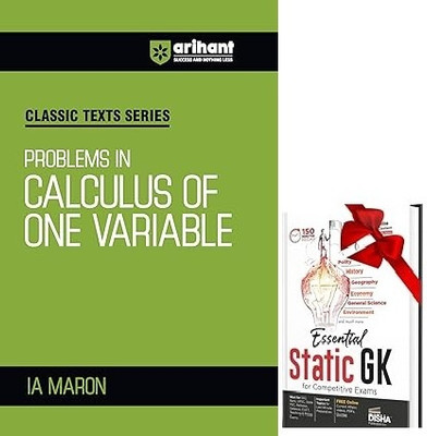 Classic Texts Series for All Engineering Entrances Aspirants | Problems in Calculus of One Variable- IA Maron | For Exam Exam 2025-26 & STATIC GK(Paperback, IA MARON)