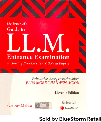 Universal's Guide to LL.M. Entrance Examination - Including Previous Year's Solved Papers | LexisNexis(Paperback, Gaurav Mehta)