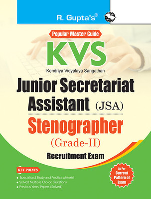 KVS: Junior Secretariat Assistant (JSA)/Stenographer (Grade-II) Recruitment Exam Guide(English, Paperback, RPH Editorial Board)