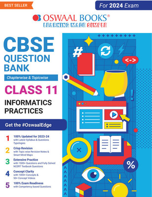 Oswaal CBSE Chapterwise & Topicwise Question Bank Class 11 Informatics Practices Book (For 2023-24 Exam)(English, Paperback, Oswaal Editorial Board)
