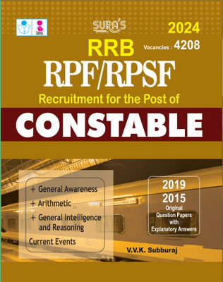 SURA`S RRB RPF/RPSF Constable Exam Book Guide in English Medium - Latest Updated Edition 2024(Paperback, V.V.K SUBBURAJ)
