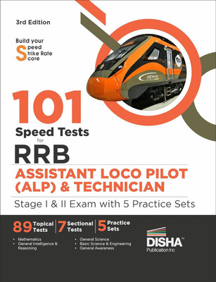 101 Speed Test for Indian Railways (Rrb) Assistant Loco Pilot Exam Stage I & II(English, Paperback, unknown)