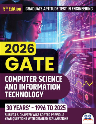 GATE Computer Science And Information Technology  - 2026 | Chapter-wise PYQ Solved Papers (1996–2025) with Detailed Solutions & 3 Full-Length Mock Tests | Best Seller GATE CSE Book for Exam Preparation in India | Two Brothers Publications(Paperback, Two Brothers Publications)