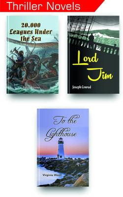 To the lighthouse  - This Amazing Crime Thriller Novels Set Of 3 Includes, To The Lighthouse By Virginia Woolf Plus Lord Jim By Joseph Conrad Plus 20000 Leagues Under The Sea with 1 Disc(Paperback, Virginia Woolf, Joseph Conrad, Jules Verne)