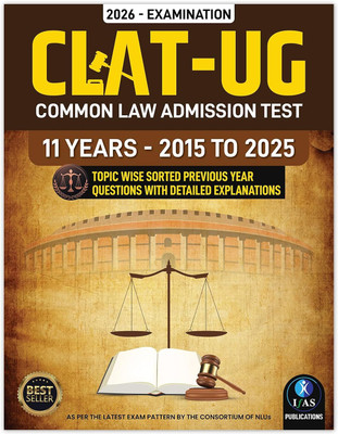 CLAT UG Books 2026  - Common Law Admission Test (UG) Solved Papers (2015–2025) with Detailed Explanations | All Subjects – English, Current Affairs, Legal Reasoning, Logical Reasoning, Quantitative Techniques | Best Seller CLAT UG Previous Year Question Papers for 2026 Exam Preparation | Two Brother