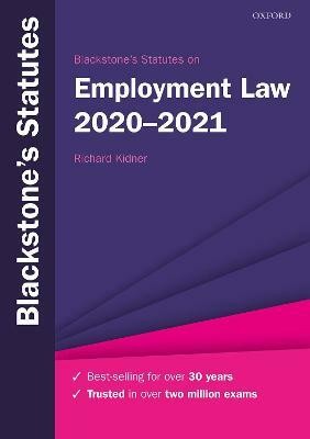 Blackstone's Statutes on Employment Law 2020-2021(English, Paperback, unknown)