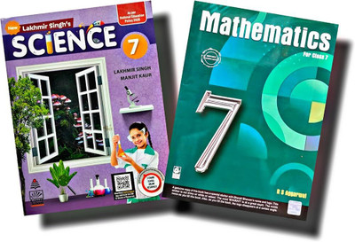 Lakhmir Singh's Science & R S Aggarwal Mathematics Class 7 (COMBO SET 2 BOOKS)(Paperback, MANJIT KAUR)