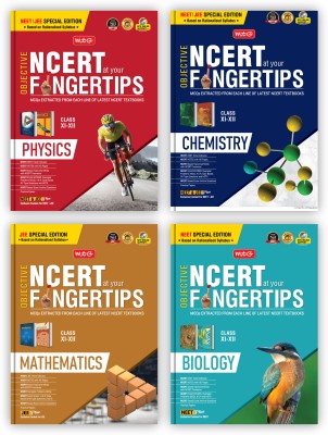 MTG Objective NCERT at your FINGERTIPS For NEET & JEE - Physics, Chemistry, Biology & Mathematics (Set of 4 Books) | NCERT Notes with HD Pages, Exam Archive & MCQs | Based on Latest & Revised Syllabus 2024-25(Paperback, MTG Editorial Board)