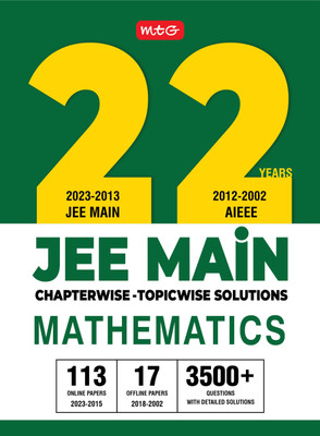 22 Years Jee Main Chapterwise Topicwise Solutions Mathematics(English, Paperback, Ahlawat Anil)