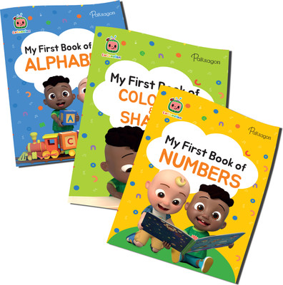 CoComelon My First Set of 3 Early Learning Books | Learn About Shapes, Alphabet & Numbers | Early Learning Books For 3 to 6 Year old(Paperback, Parragon)