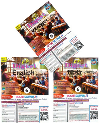 CP Digest Combo Class 6 Hindi Malhar & English Poorvi & Sanskrit Deepkam Guide Based On New NCERT Books 2024(Paperback, Convent Publication)