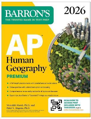 AP Human Geography Premium, 2026: Prep Book with 6 Practice Tests+ Comprehensive Review + Online Practice(English, Paperback, Barron's Educational Series Meredith Ph.D.)
