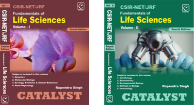 COMBO: CSIR NET/JRF Fundamentals of Life Sciences Vol-I , II by CATALYST(Paperback, Rupendra Singh)