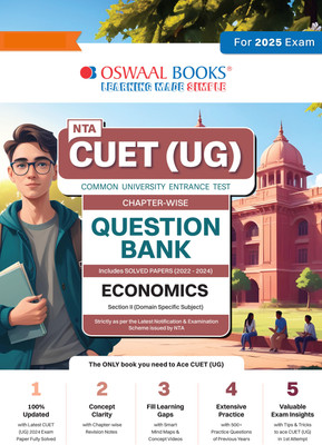 Oswaal Nta Cuet (Ug) Chapterwise Question Bank Economics(English, Paperback, Jain P)