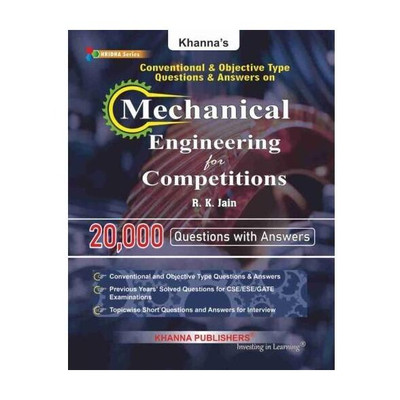 Conventional & Objective Type Question & Answers on Mechanical Engineering for Competitions(English, Paperback, Jain R.K.)