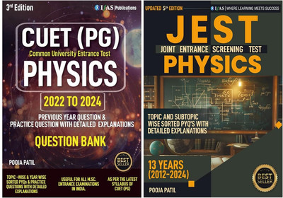 CUET PG Physics & JEST Physics  - Previous Year Solved Question Paper Books (2012–2024 JEST Physics | 2022–2025 CUET PG Physics) | Chapter Wise & Topic Wise PYQ with Detailed Explanations | Best Book for CUET PG Physics & JEST Physics Entrance Exam Preparation | IFAS Publications(Paperback, IFAS Pub