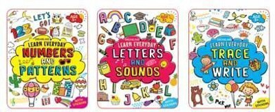 Learn Everyday 3 Books Pack for Children Age 3+ - Activity Books | Letters & Sounds, Numbers & Patterns, Trace & Write | Fun Educational Practice with Bright Illustrations(English, Paperback, Dreamland Publications) Learn Everyday 3 Books Pack for Children Age 3+ - Activity Books | Letters & Sounds, Numbers & Patterns, Trace & Write | Fun Educational Practice with Bright Illustrations(English, Paperback, Dreamland Publications)