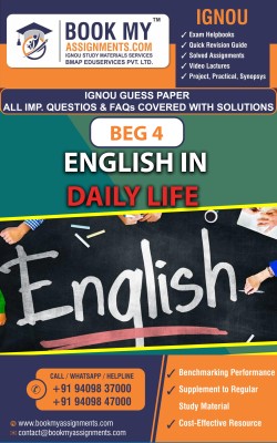 IGNOU BEG 4 English in Daily Life | Guess Paper | Important Question Answer |Certificate in Teaching of English as a Second Language (CTE)(Paperback, BMA Publication)