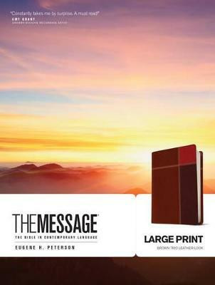 Message-MS-Large Print Numbered(English, Leather / fine binding, Peterson Eugene H)