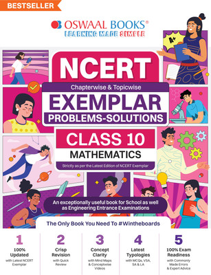 Oswaal Ncert Exemplar (Problems - Solutions) Class 10 Mathematics Book for 2024 Exam(English, Paperback, Jain P.)