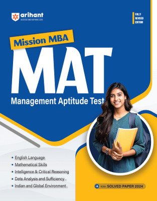 Arihant Fully Revised Edition- Mission MBA MAT with Solved Paper 2024 and Mock Test For Exam 2025(Paperback, Srishti Agarwal , Smrati Tiwari ,Divya Aggarwal , Sachin Jha, Fazle Kibria)