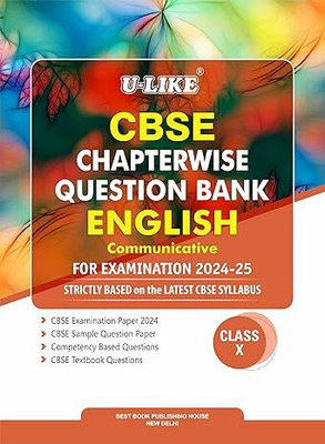 U-Like Cbse Chapterwise Question Bank English Communicative-X(English, Hardcover, unknown)