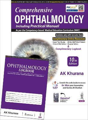Comprehensive Ophthalmology Including Practical Manual with Ophthalmology Logbook 10th edition(Paperback, AK KHURANA)