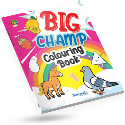 THE BOOK TREE BIG CHAMP COLOURING BOOK FOR KIDS, JUMBO COLOURING BOOK SERIES, ACTIVITY COLOURING BOOK FOR 3-10 YEARS OLD KIDS- GIFT TO CHILDREN FOR PAINTING, DRAWING AND COLOURING WITH REFERENCE GUIDE, 60 PAGES(Paperback, THE BOOK TREE)
