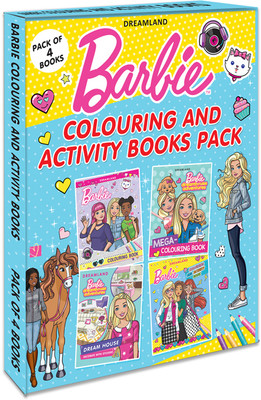 Barbie Colouring and Activity Books Pack (A Pack of 4 Books)  - Barbie Colouring Book for Little Artists | Coloring Book for Kid(English, Paperback, Dreamland Publications)
