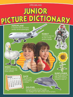 Junior Picture Dictionary  - Book for Children Ages 4-8 Years – 80 Pages with Colourful Illustrations, Easy Definitions & Fun Learning for Kids(English, Paperback, unknown)