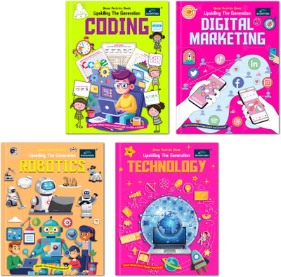 STEM Activity Book Upskilling the Generation Coding + Digital Marketing + Robotics + Technology (Set of 4) – Interactive Books to Upskill the Next Generation with Practical Tech Skills(Paperback, BOOKFORD)