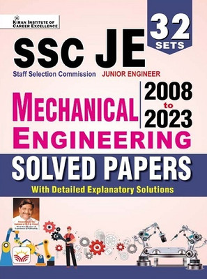 Ssc Je Mechanical Engineering 2008 To 2023 Solved Papers Total 32 Pyqs(English Medium)(4817) [Paperback] [2024] Kiran Institute Of Career Excellence(English, Hardcover, unknown)