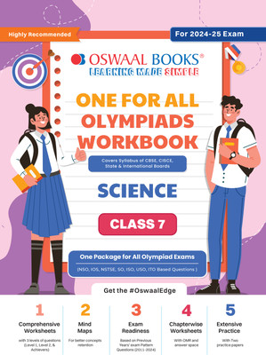 Oswaal One For All Olympiad Workbook Class 7 Science for 2024-25 Exam(Paperback, Oswaal Editorial Board)