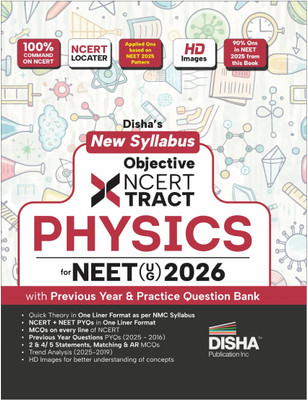 Disha New Syllabus Objective NCERT Xtract Physics for NEET 2026 (UG) with Previous Year & Practice Question Bank | Theory, NCERT MCQs, Tips on your Fingertips, Neet PYQs, 3 Mock Tests | 10th edition(Paperback, Disha Experts)